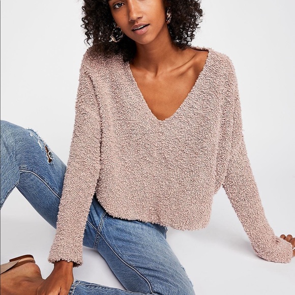 Free people popcorn pullover knit sweater - Picture 3 of 4